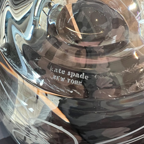 Kate Spade Lenox Crystal Bowl with Ribbon detail - Picture 7 of 7